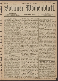 Sorauer Wochenblatt, No. 141. (1. Dezember 1883)