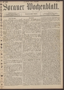 Sorauer Wochenblatt, No. 142. (4. Dezember 1883)
