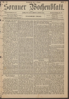 Sorauer Wochenblatt, Nr. 12. (14. Januar 1893)