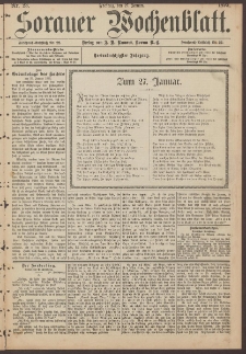 Sorauer Wochenblatt, Nr. 23. (27. Januar 1893)