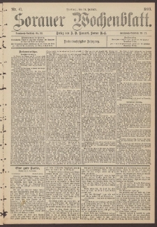 Sorauer Wochenblatt, Nr. 41. (17. Februar 1893)