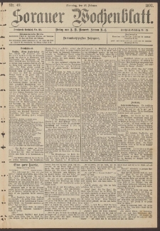 Sorauer Wochenblatt, Nr. 49. (26. Februar 1893)
