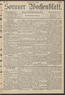 Sorauer Wochenblatt, Nr. 57. (8. M&auml;rz 1893)