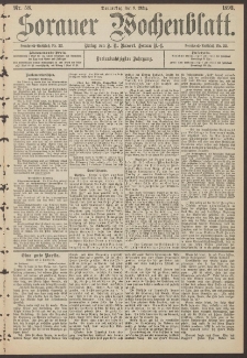 Sorauer Wochenblatt, Nr. 58. (9. M&auml;rz 1893)