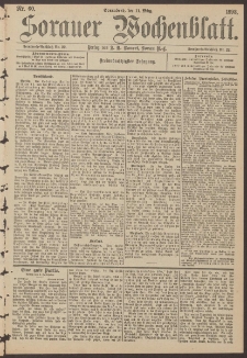 Sorauer Wochenblatt, Nr. 60. (11. M&auml;rz 1893)