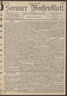 Sorauer Wochenblatt, Nr. 61. (12. M&auml;rz 1893)