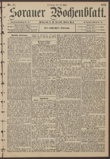 Sorauer Wochenblatt, Nr. 96. (26. April 1893)