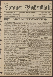 Sorauer Wochenblatt, Nr. 109. (11. Mai 1893)