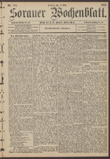 Sorauer Wochenblatt, Nr. 112. (16. Mai 1893)