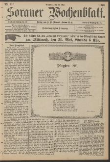Sorauer Wochenblatt, Nr. 117. (21. Mai 1893)