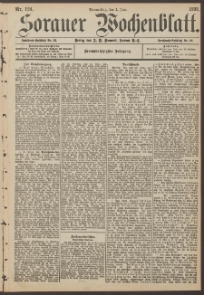 Sorauer Wochenblatt, Nr. 124. (1. Juni 1893)