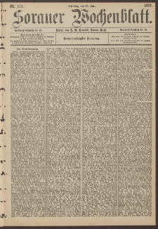 Sorauer Wochenblatt, Nr. 134. (13. Juni 1893)