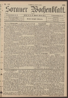 Sorauer Wochenblatt, Nr. 148. (29. Juni 1893)