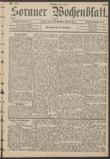 Sorauer Wochenblatt, Nr. 152. (4. Juli 1893)