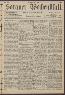Sorauer Wochenblatt, Nr. 153. (5. Juli 1893)