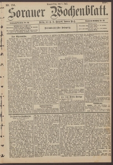 Sorauer Wochenblatt, Nr. 154. (6. Juli 1893)