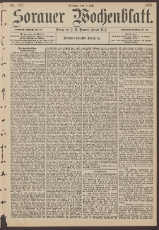 Sorauer Wochenblatt, Nr. 157. (9. Juli 1893)