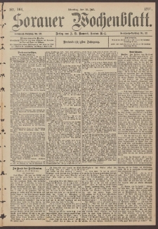 Sorauer Wochenblatt, Nr. 164. (18. Juli 1893)