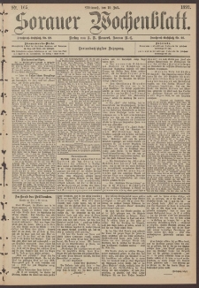 Sorauer Wochenblatt, Nr. 165. (19. Juli 1893)