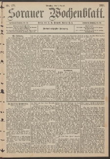 Sorauer Wochenblatt, Nr. 176. (1. August 1893)