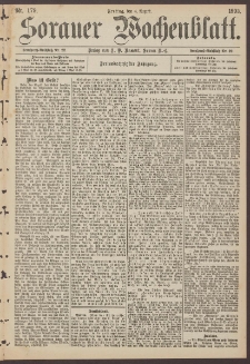 Sorauer Wochenblatt, Nr. 179. (4. August 1893)