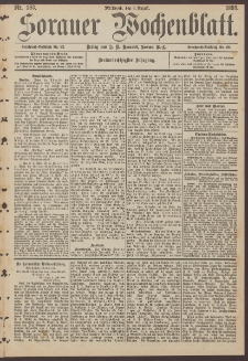 Sorauer Wochenblatt, Nr. 183. (9. August 1893)