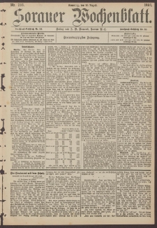 Sorauer Wochenblatt, Nr. 193. (21. August 1893)
