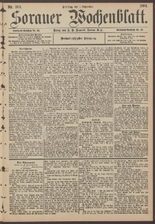 Sorauer Wochenblatt, Nr. 203. (1. September 1893)
