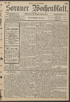 Sorauer Wochenblatt, Nr. 221. (22. September 1893)