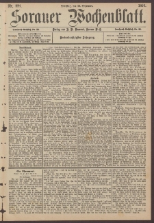 Sorauer Wochenblatt, Nr. 224. (26. September 1893)