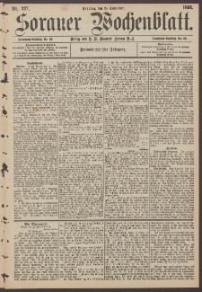 Sorauer Wochenblatt, Nr. 227. (29. September 1893)