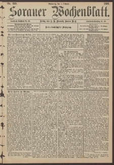 Sorauer Wochenblatt, Nr. 229. (1. Oktober 1893)