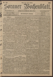 Sorauer Wochenblatt, Nr. 246. (21. Oktober 1893)