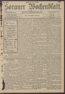 Sorauer Wochenblatt, Nr. 249. (25. Oktober 1893)