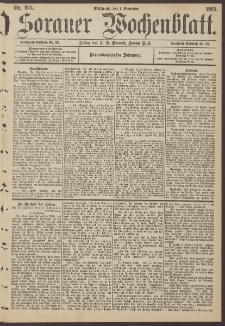Sorauer Wochenblatt, Nr. 255. (1. November 1893)