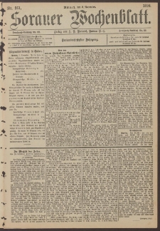 Sorauer Wochenblatt, Nr. 261. (8. November 1893)