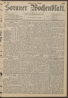 Sorauer Wochenblatt, Nr. 266. (14. November 1893)