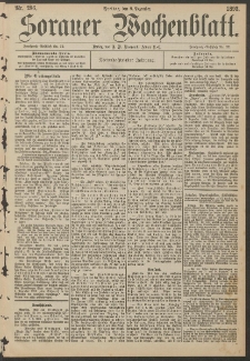 Sorauer Wochenblatt, Nr. 285. (7. Dezember 1893)
