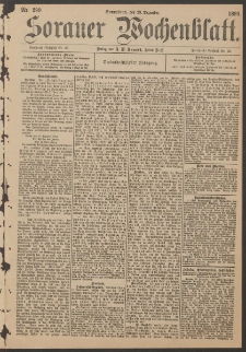 Sorauer Wochenblatt, Nr. 299. (23. Dezember 1893)
