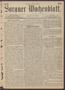 Sorauer Wochenblatt, No. 10. (24. Januar 1882)