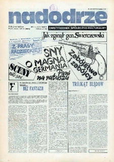 Nadodrze: dwutygodnik społeczno-kulturalny, nr 6 (20 III - 2 IV 1988 R.)