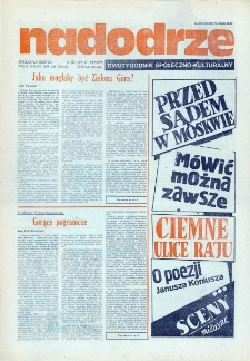 Nadodrze: dwutygodnik społeczno-kulturalny, nr 23 (13 XI - 27 XI 1988 R.)