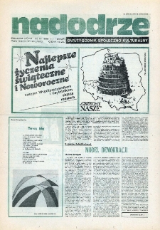 Nadodrze: dwutygodnik społeczno-kulturalny, nr 26 (25 XII 1988 - 7 I 1989 R.)