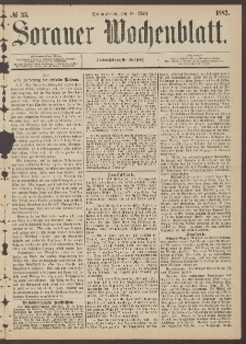 Sorauer Wochenblatt, No. 33. (18. M&auml;rz 1882)