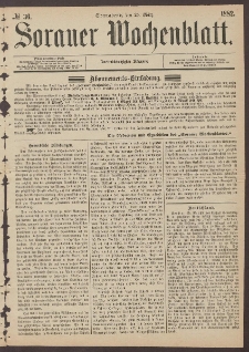 Sorauer Wochenblatt, No. 36. (25. M&auml;rz 1882)