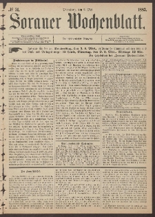 Sorauer Wochenblatt, No. 51. (2. Mai 1882)