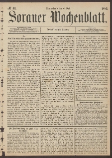 Sorauer Wochenblatt, No. 53. (6. Mai 1882)