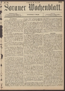 Sorauer Wochenblatt, No. 86. (25. Juli 1882)