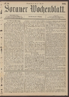 Sorauer Wochenblatt, No. 94. (12. August 1882)
