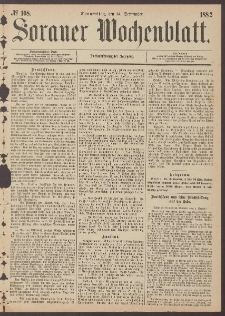Sorauer Wochenblatt, No. 108. (14. September 1882)